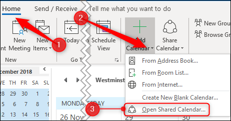 Открыть общий календарь