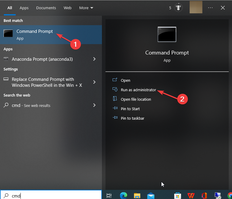 Запуск Командной строки от имени администратора
