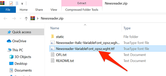 Дважды кликните по файлу шрифта в Проводнике Windows