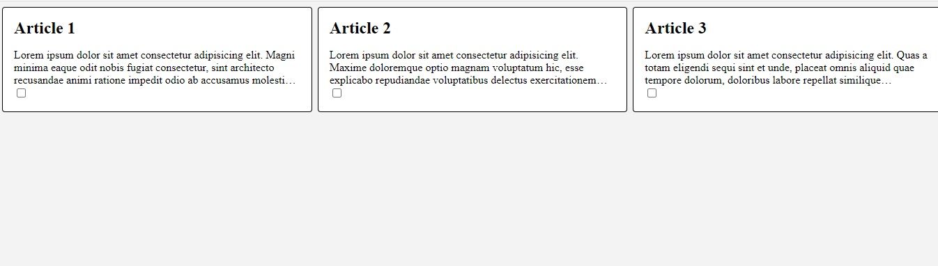 Скриншот grid-контейнера с ограничением текста до трёх строк