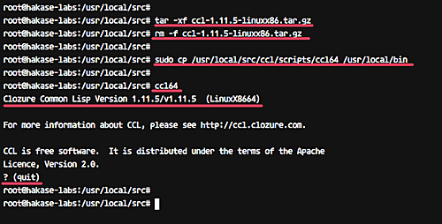 Установка Common Lisp