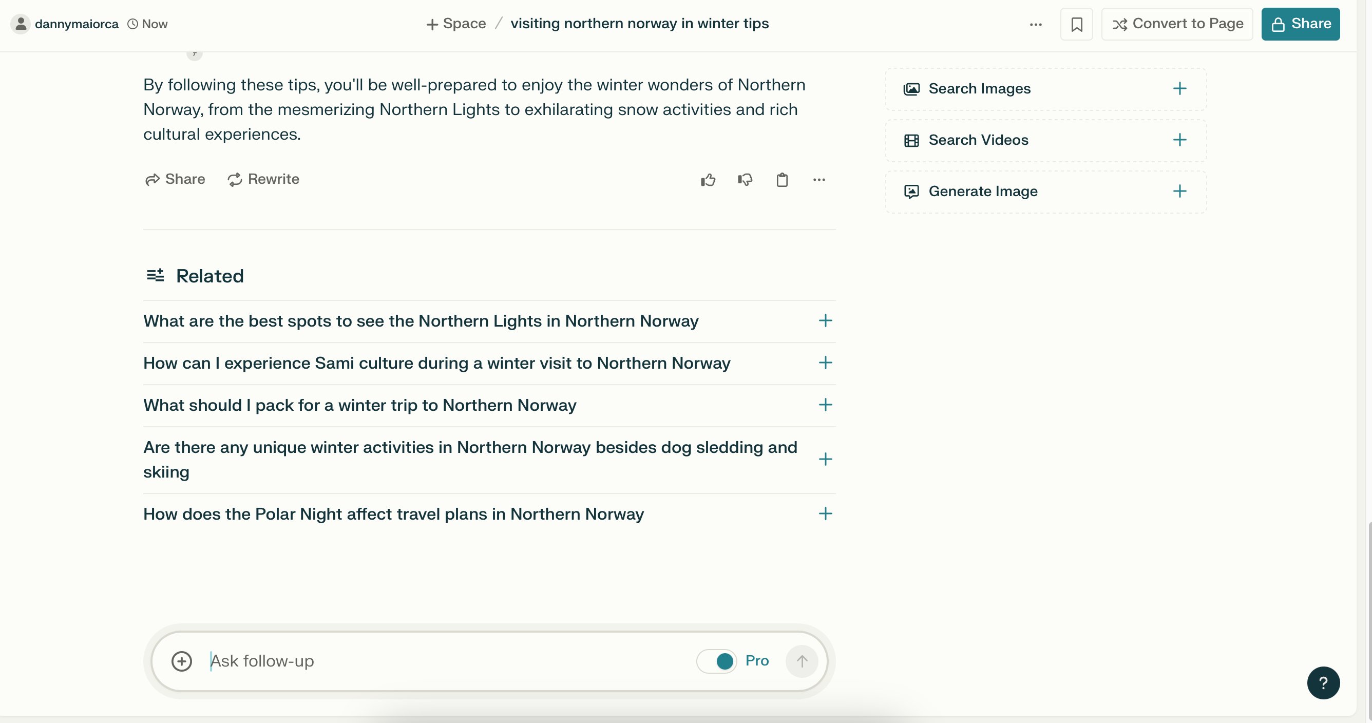 Список часто задаваемых вопросов в приложении Perplexity