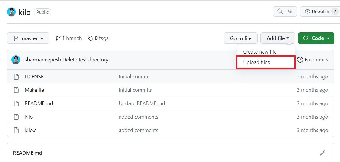 Загрузка файлов и папок в репозиторий GitHub через веб-интерфейс