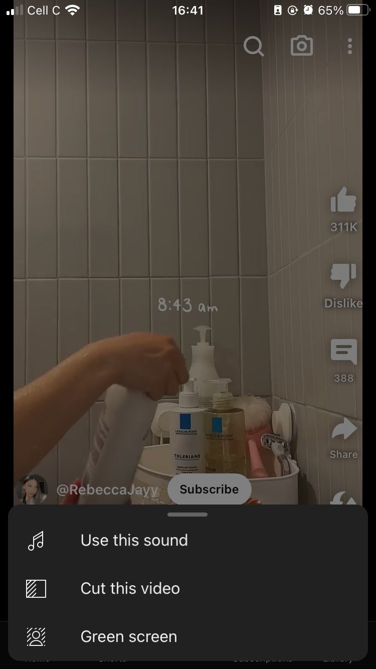 скриншот опций ремикса в YouTube