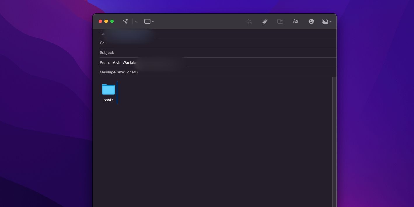 Sending large files on Mac using Mail