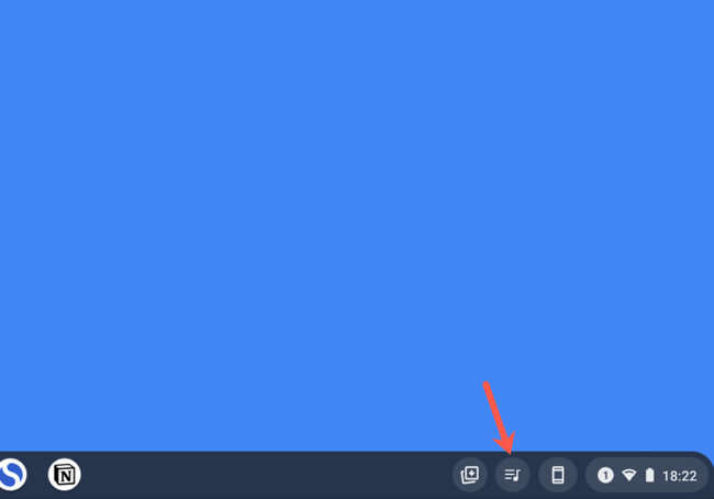 Открепление проигрывателя с панели Chromebook