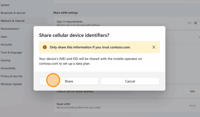 Activar y gestionar eSIM en Windows sin Mobile Plans