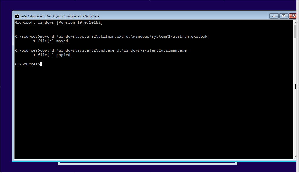 Успешный сброс пароля и настройка новой секретной фразы
