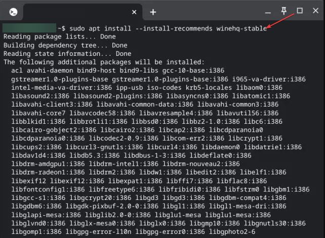 Установка Wine через apt