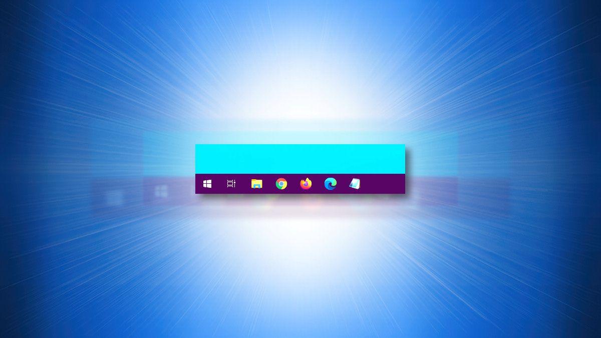 Изменить цвет панели задач Windows 10