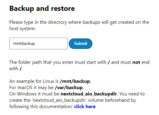 Создание резервной копии Nextcloud