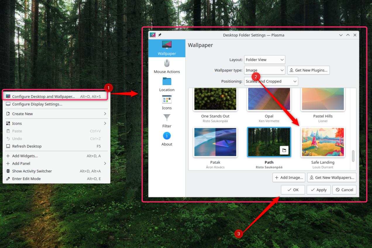 Смена обоев для Activity