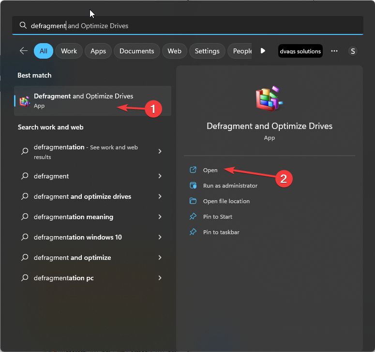 Окно Defragment and Optimize Drives