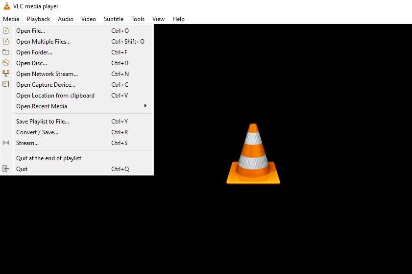 Выбор опции Convert/Save в меню VLC
