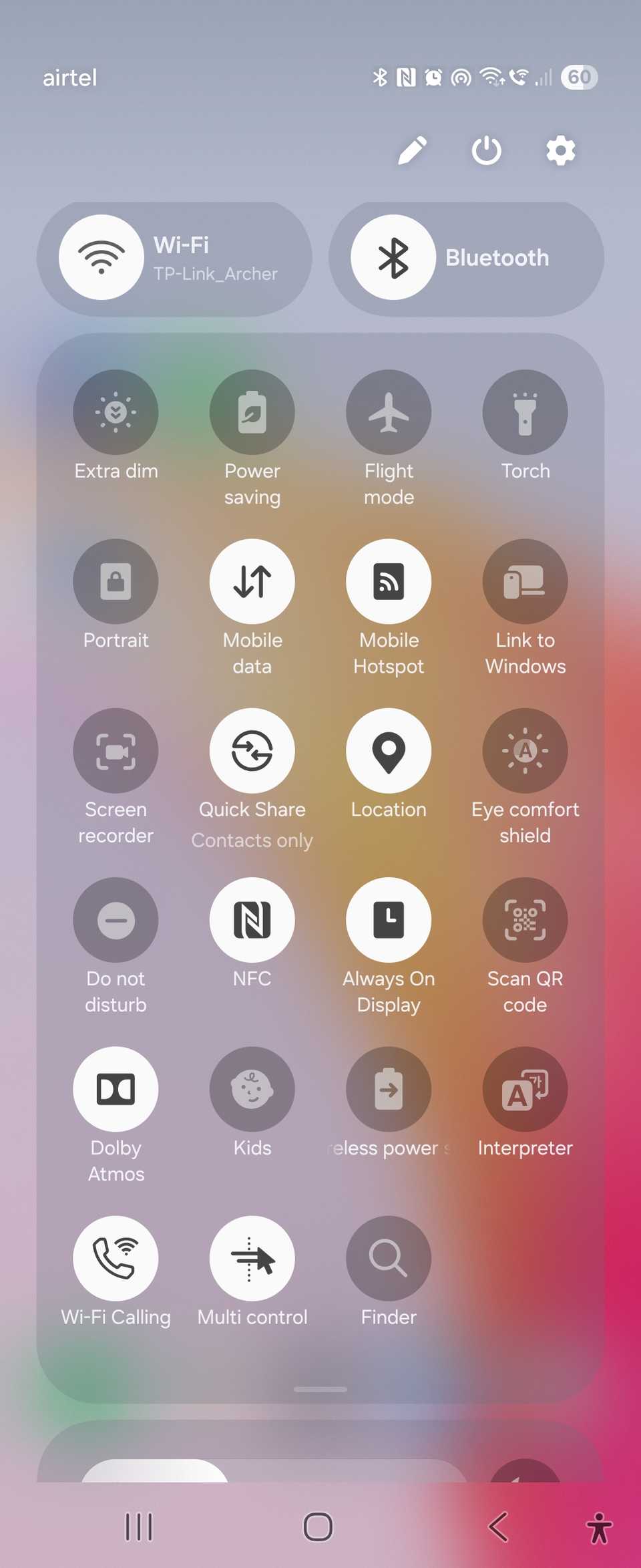 Экран настроек Samsung One UI с параметрами точки доступа