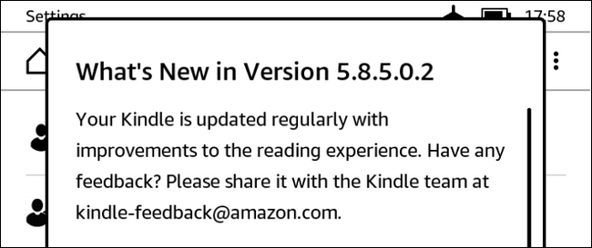 Экран с заметками о релизе после обновления