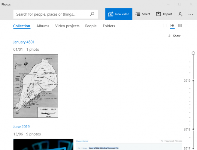 Окно приложения «Фотографии» (Microsoft.Photos.exe)