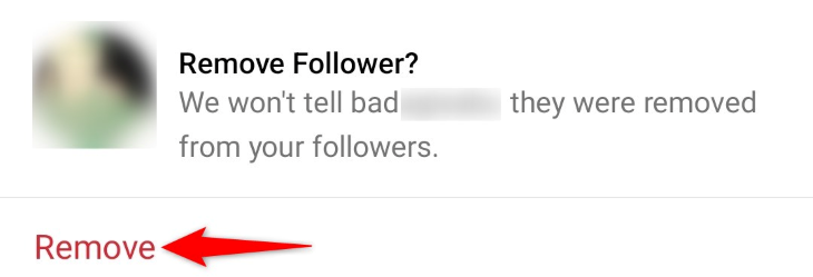 Подтвердите удаление подписчика.