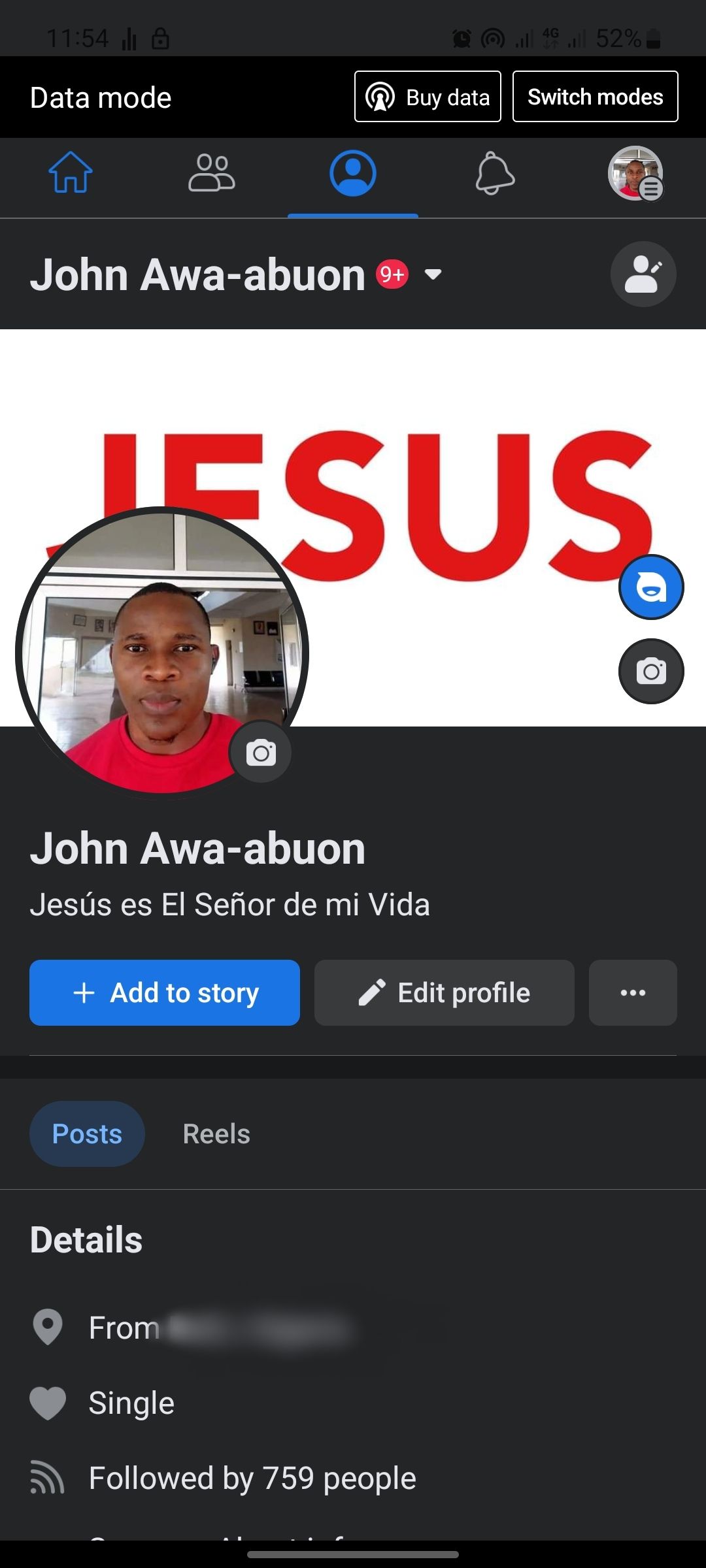 facebook profile page screenshot