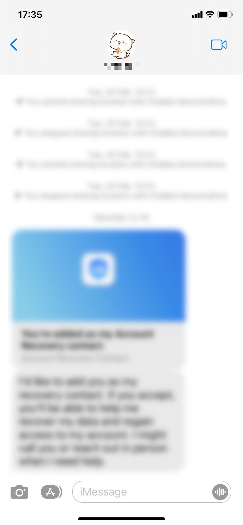 Тема разговора в «Сообщениях»