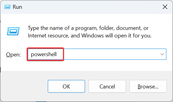 Окно PowerShell