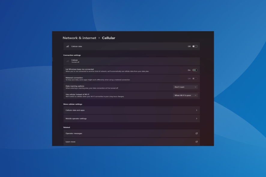 Пропала сотовая сеть в Windows 11 — как вернуть