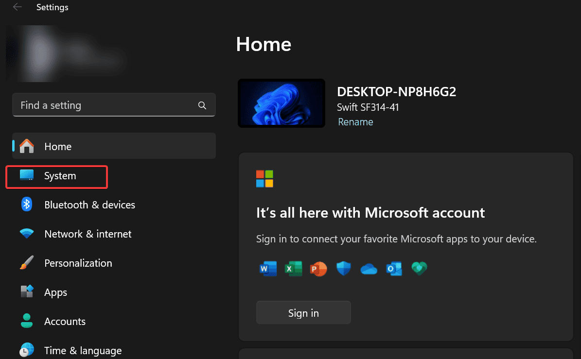 windows 11 system settings