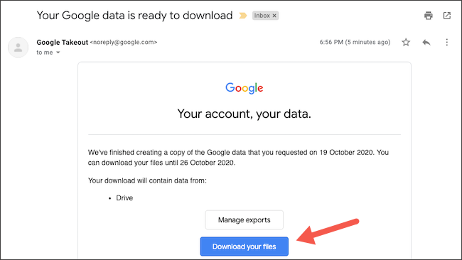 Скачать архив данных Google Drive