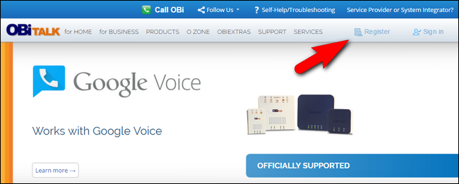 Добавление нового OBi-устройства через веб-портал