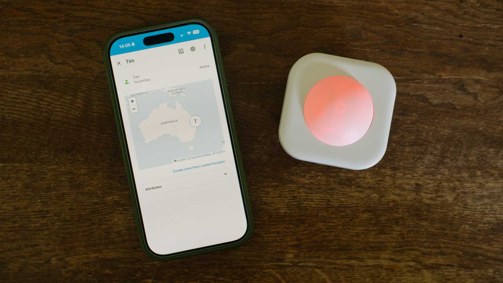 Приложение Home Assistant на iPhone и инфракрасный датчик в фоне