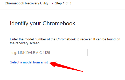 Выбор производителя Google Chrome OS Flex и продукта Chrome OS Flex (Developer-Unstable)