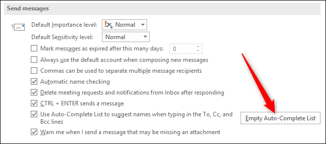 Кнопка очистки списка автозаполнения