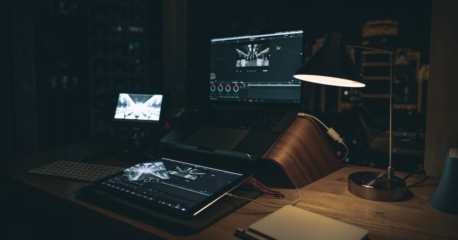 Рабочая установка DaVinci Resolve, готовая к работе.