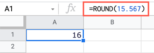 Применение функции ROUND по умолчанию