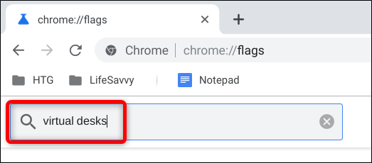 Перейдите на chrome://flags и вставьте в поисковую строку virtual desks.