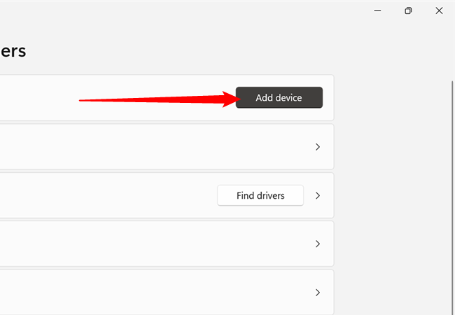 Нажмите «Добавить устройство»