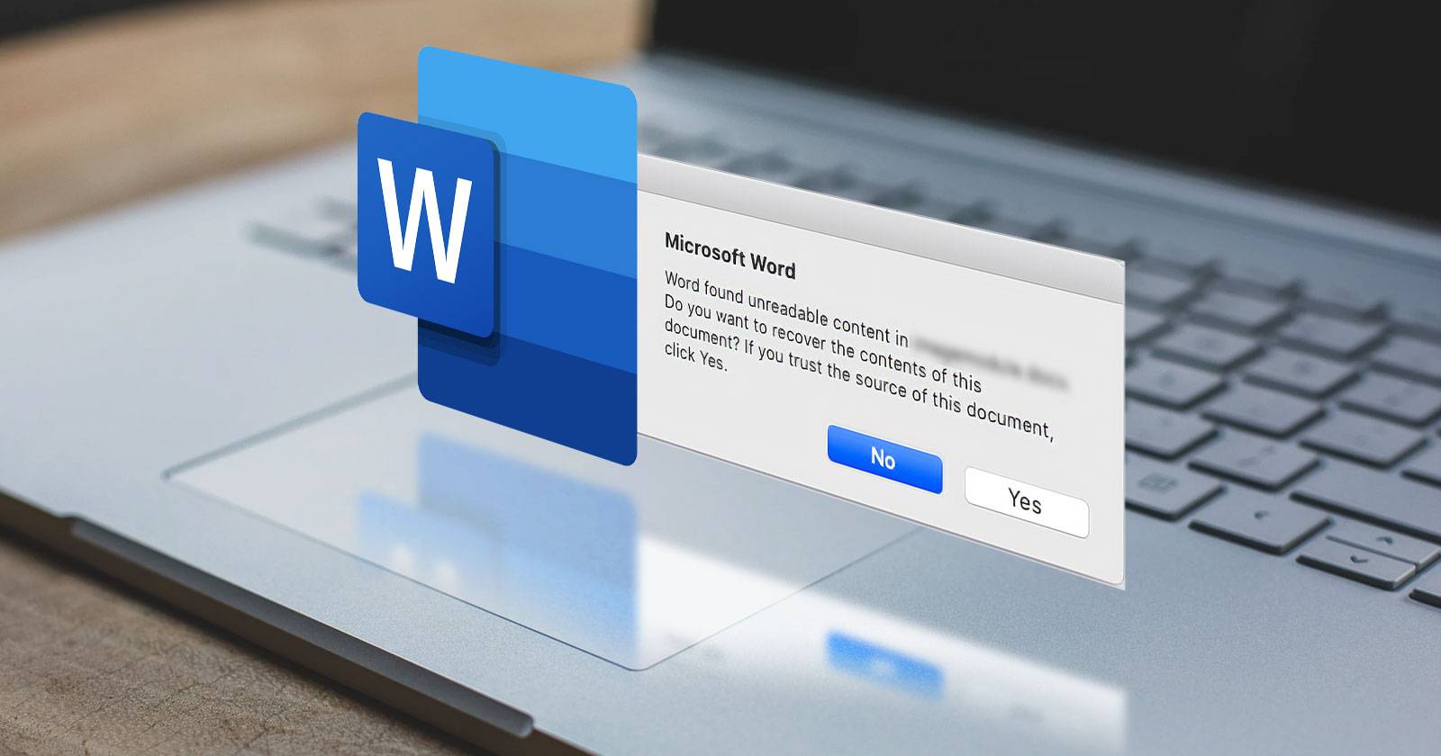 Исправить ошибку «Word обнаружил нечитаемый контент»