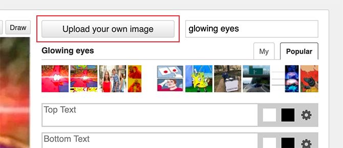 Загрузка фото в Imgflip