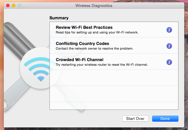 Резюме диагностики с сообщением о конфликтующих кодах стран
