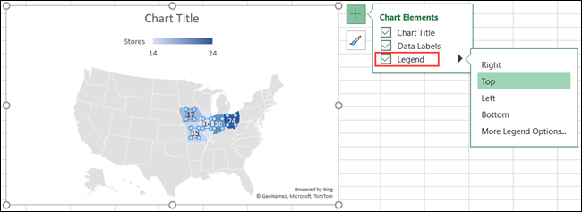 Добавление легенды к диаграмме