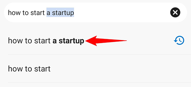 Удерживайте подсказку в мобильном Edge.