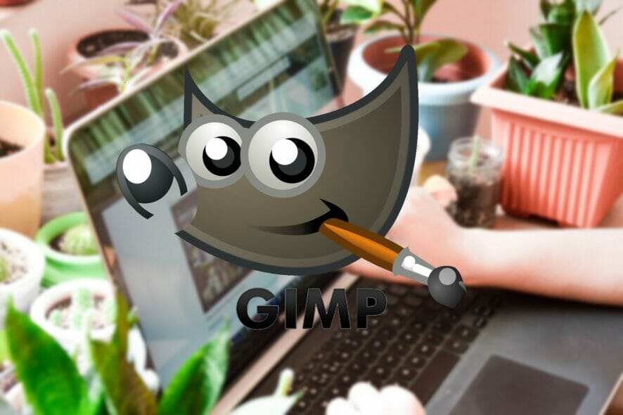 Центрирование текста в GIMP