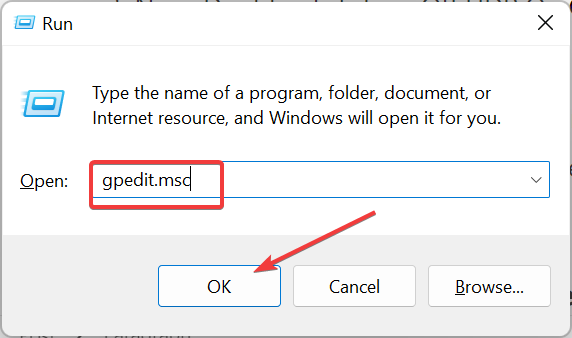 Запуск локального редактора групповой политики