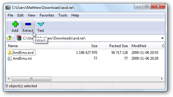 Распакованный образ Android