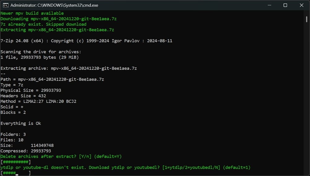 mpv player update