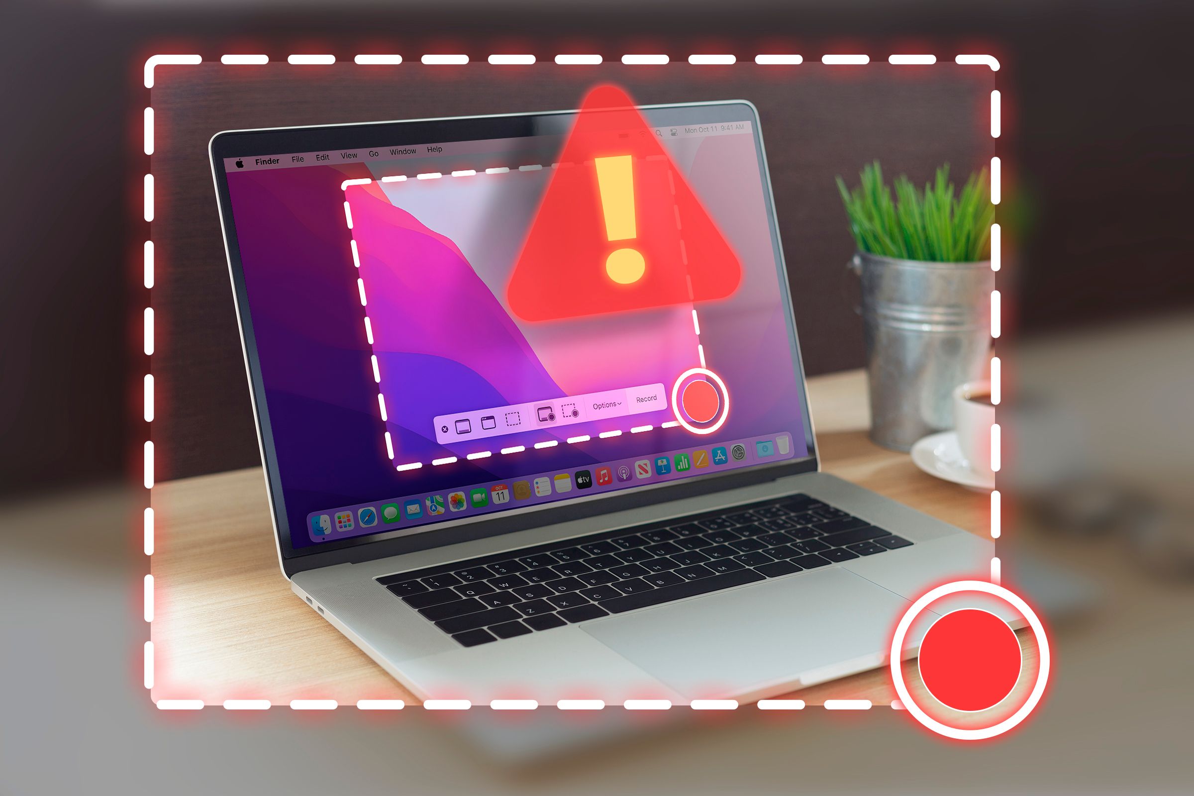 Предотвратить потерю экранных записей в macOS