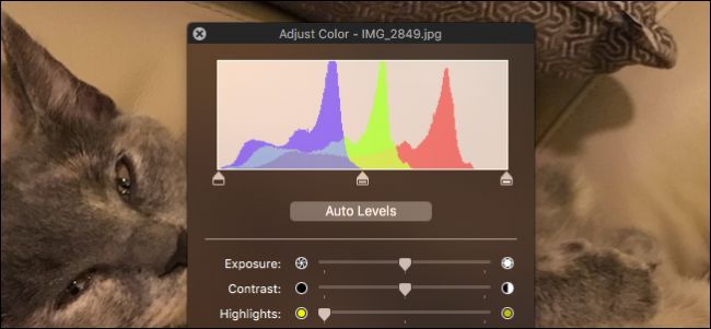 Цветокоррекция фото в Preview на Mac