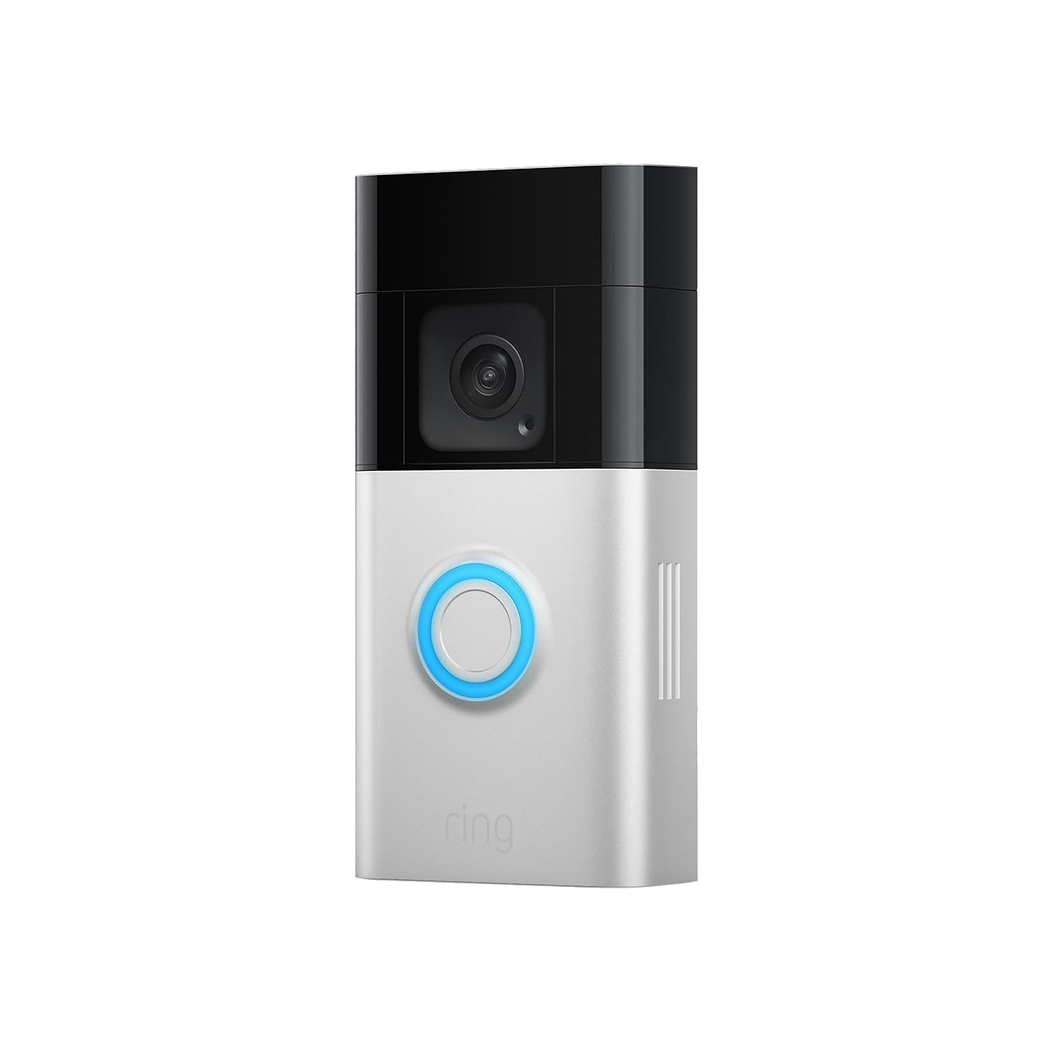 Видеозвонок Ring Doorbell Plus (модель на батарее) на дверях.
