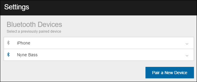 Подключённая Bluetooth‑колонка в настройках Alexa