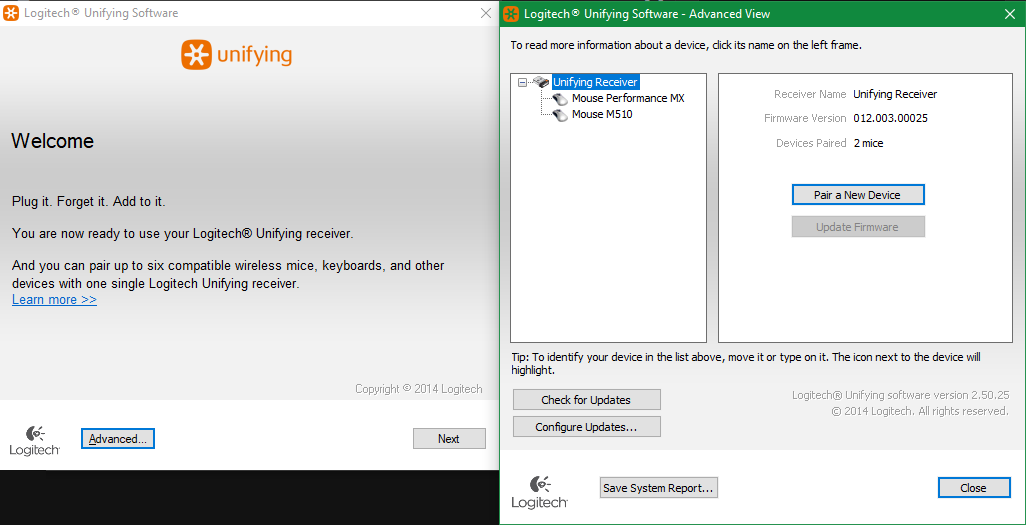 Logitech Unifying Software